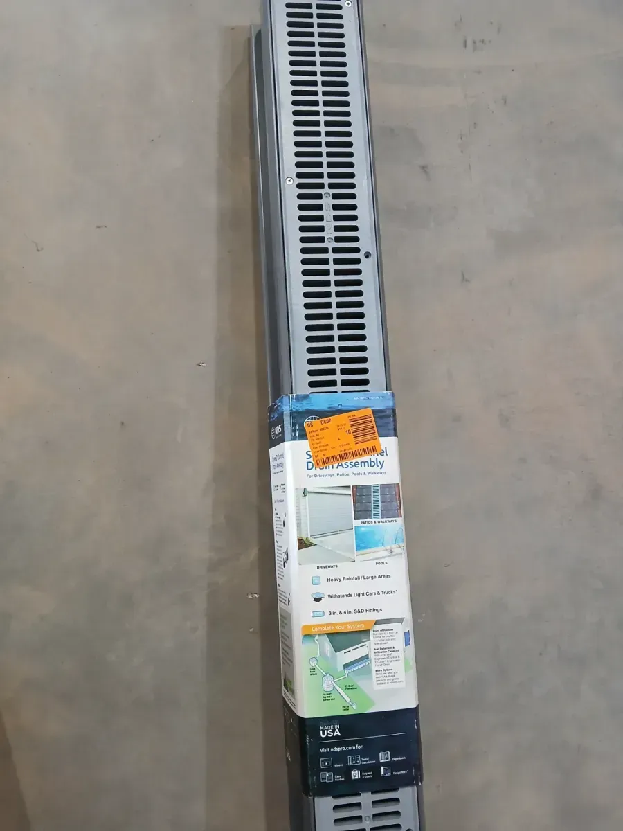 NDS 4 in. x 10 ft. Speed-D Channel Drain with Grate - image 4