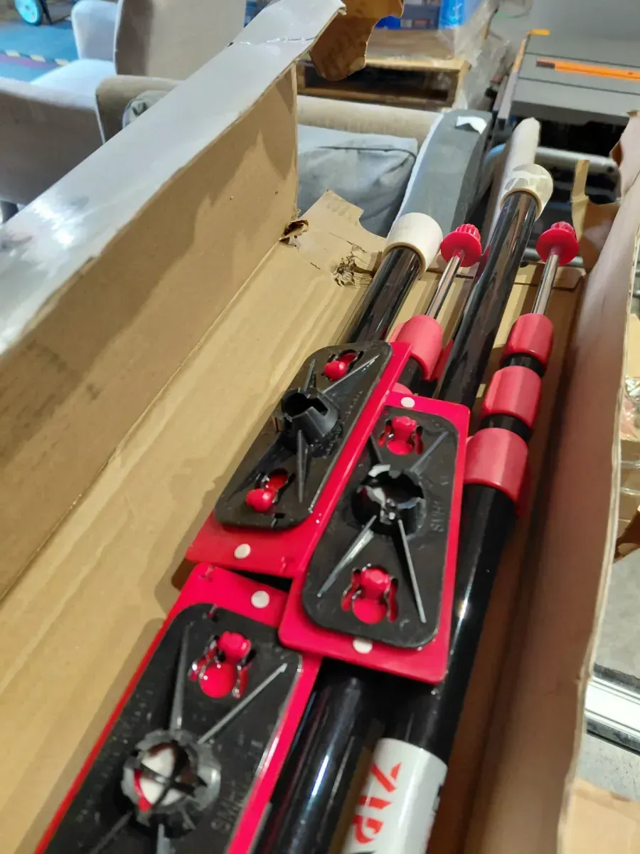 ZipWall 10 ft. Stainless Steel Dust Barrier Poles with 2-Adhesive Zippers and a Carry Bag Black (4-Pack) - image 3