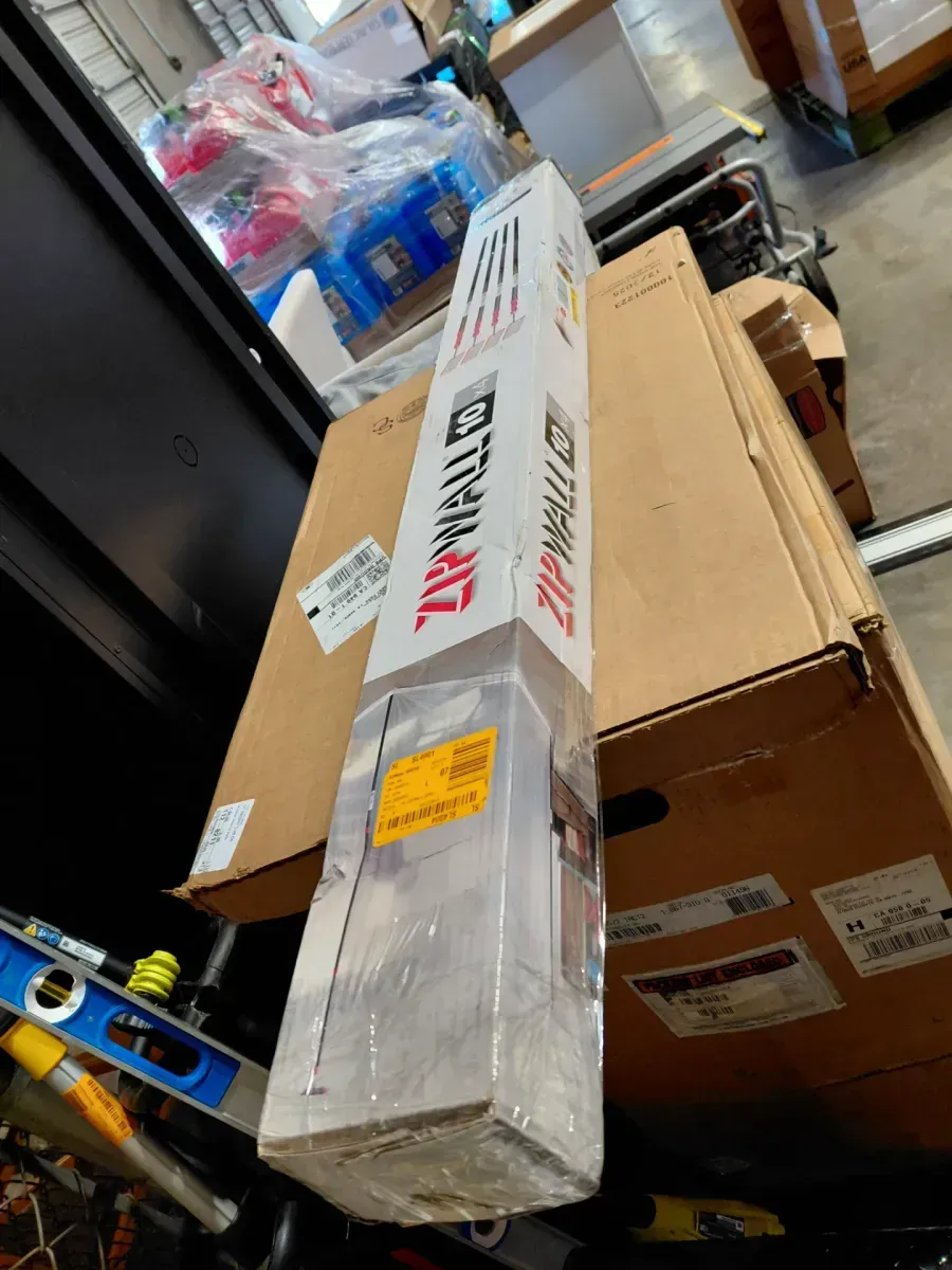 ZipWall 10 ft. Stainless Steel Dust Barrier Poles with 2-Adhesive Zippers and a Carry Bag Black (4-Pack) - image 2