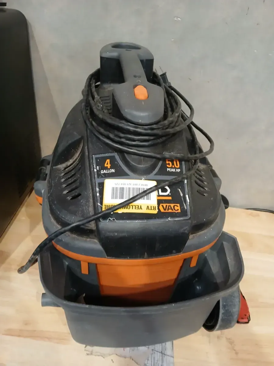 RIDGID 4 Gal. 5.0 Peak HP Portable Shop Vacuum Wet Dry Vac with Fine Dust Filter, Accessories and Car Cleaning Kit WD4070C - image 4