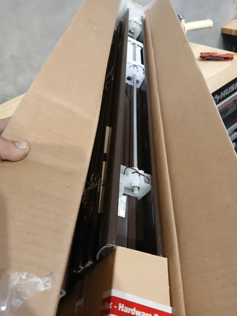 Home Decorators Collection Espresso Cordless Premium Faux Wood Blinds with 2.5 in. Slats - 34 in. W x 72 in. L (Actual Size 33.5 in. W x 72 in. L) - image 4