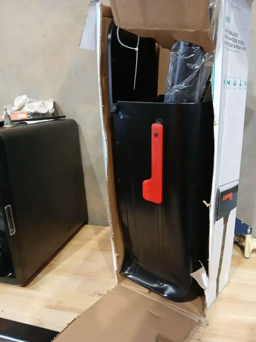 Architectural Mailboxes MB1 Black, Medium, Steel, Post Mount Mailbox and 2 in. In-Ground Post Kit - image 3