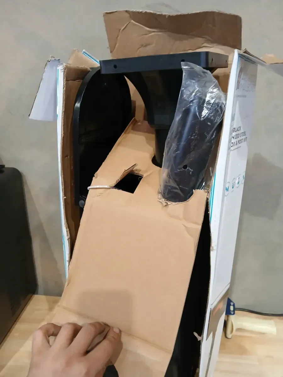 Architectural Mailboxes MB1 Black, Medium, Steel, Post Mount Mailbox and 2 in. In-Ground Post Kit - image 4