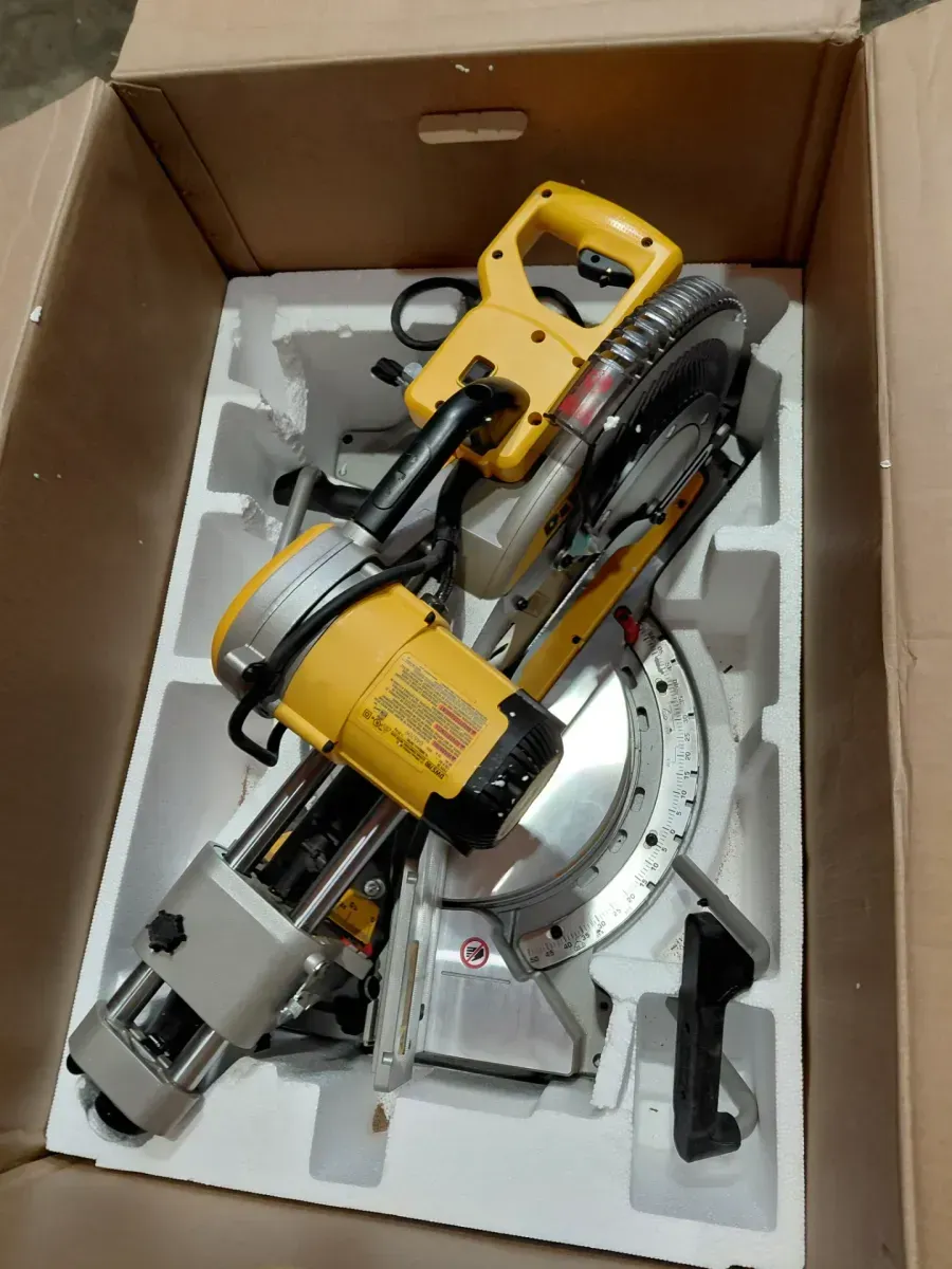 DEWALT 15 Amp Corded 12 in. Double Bevel Sliding Compound Miter Saw with XPS technology, Blade Wrench and Material Clamp - image 3