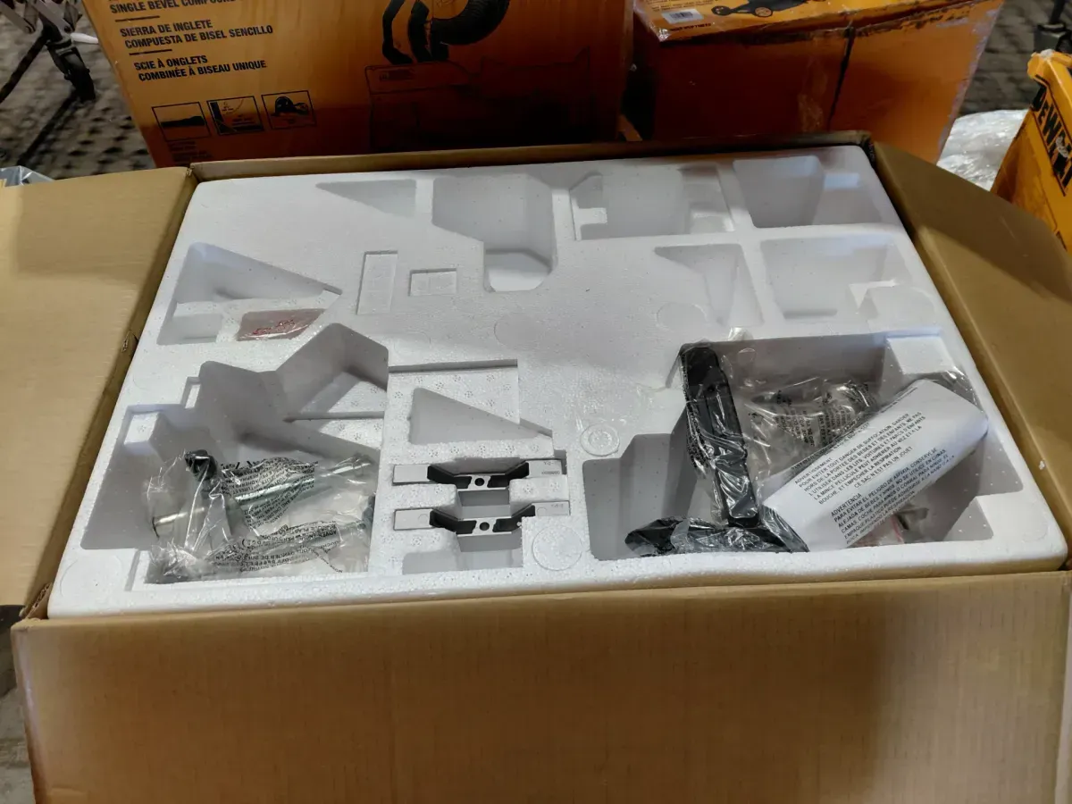 DEWALT 15 Amp Corded 12 in. Double Bevel Sliding Compound Miter Saw, Blade Wrench and Material Clamp - image 4