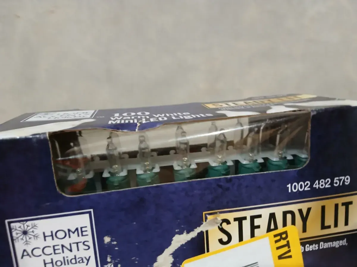 Home Accents Holiday 100-Count Warm White Mini LED String Lights - image 4