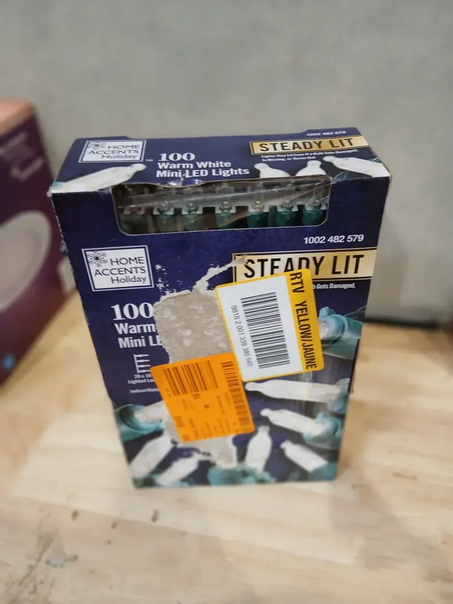 Home Accents Holiday 100-Count Warm White Mini LED String Lights - image 3