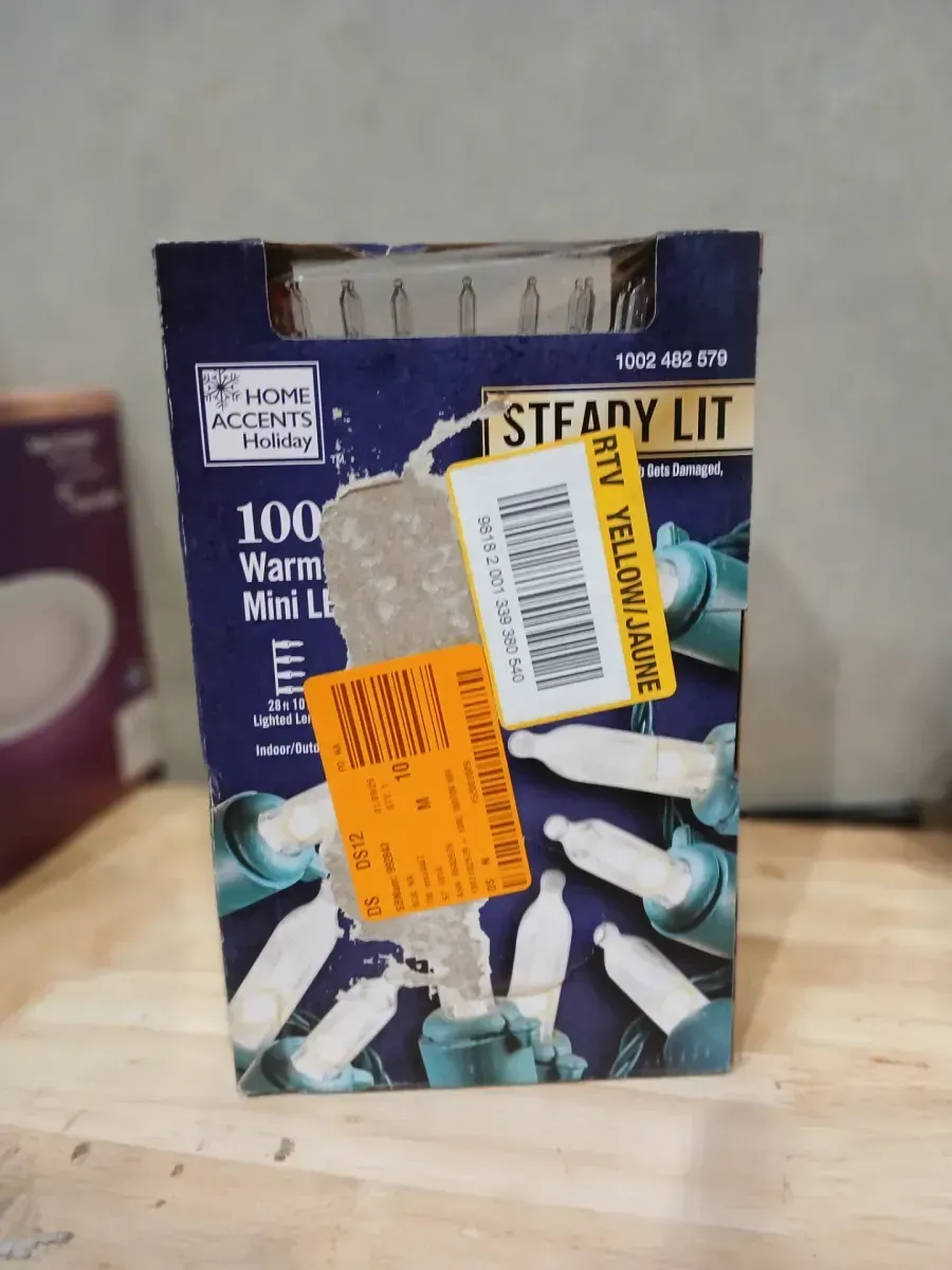 Home Accents Holiday 100-Count Warm White Mini LED String Lights - image 1