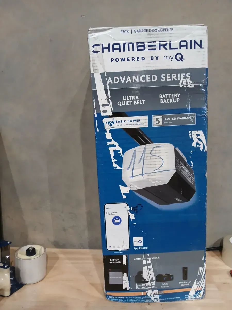 Chamberlain 1/2 HP Smart Belt Drive Garage Door Opener with Battery Backup - image 2