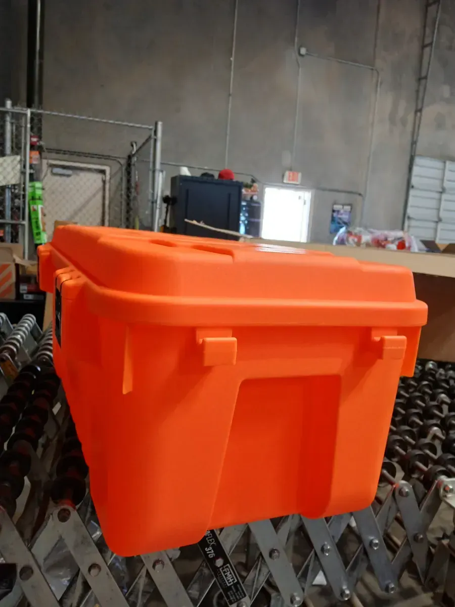 Plano 27-Gal. Storage Box in Blaze Orange - image 3