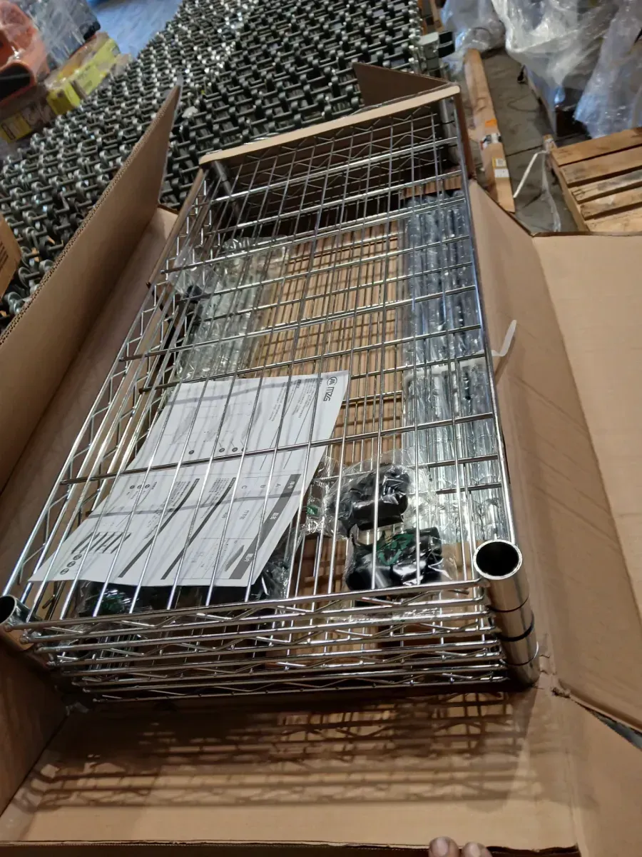 mzg Chrome 4-Tier Steel Shelving (15.7 in. x 33.5 in. x 54.4 in.) - image 5