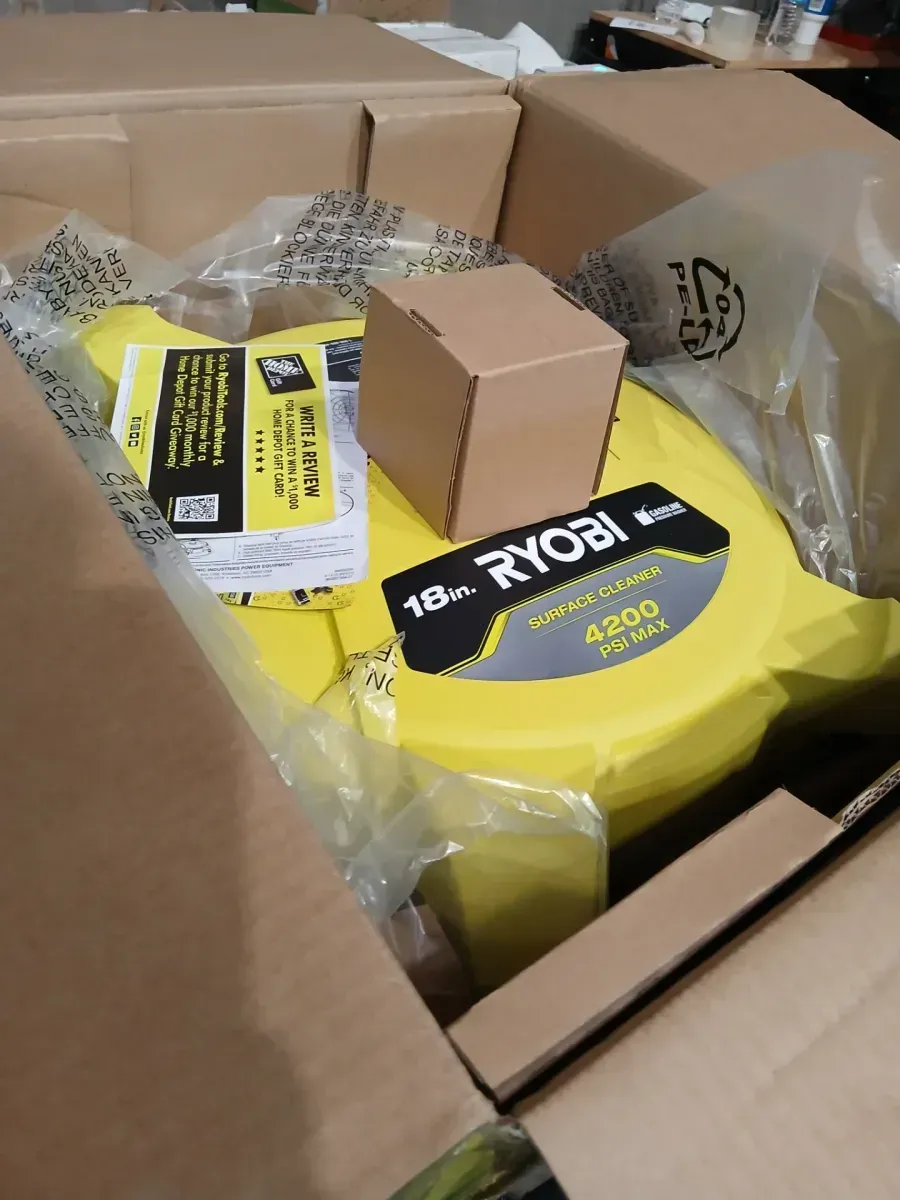 RYOBI 18 in. 4200 PSI Quick Connect Pressure Washer Surface Cleaner for Gas Pressure Washers with Caster Wheels - image 3