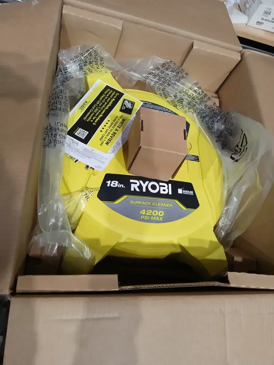 RYOBI 18 in. 4200 PSI Quick Connect Pressure Washer Surface Cleaner for Gas Pressure Washers with Caster Wheels - image 4