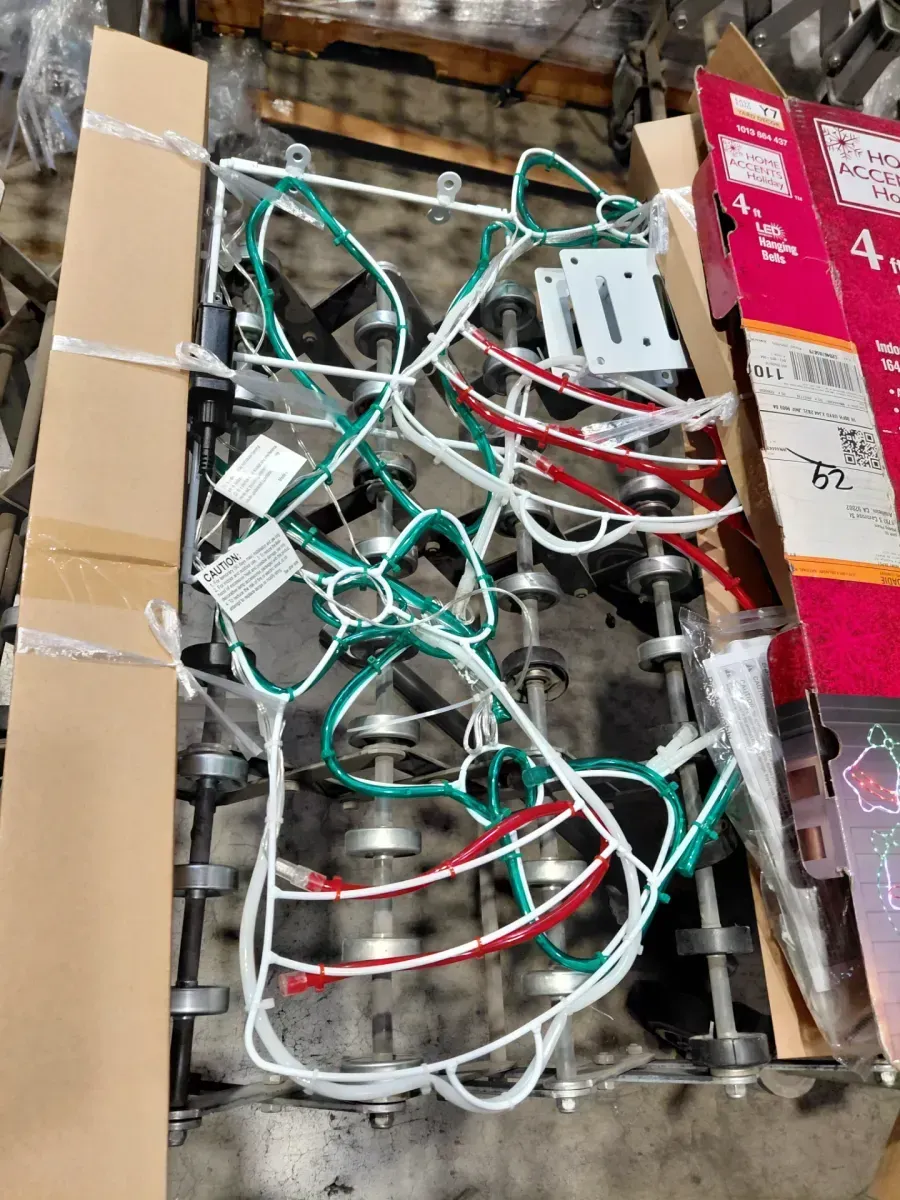 Home Accents Holiday 4 ft. 164-Light LED Hanging Bells Yard Sculpture - image 1