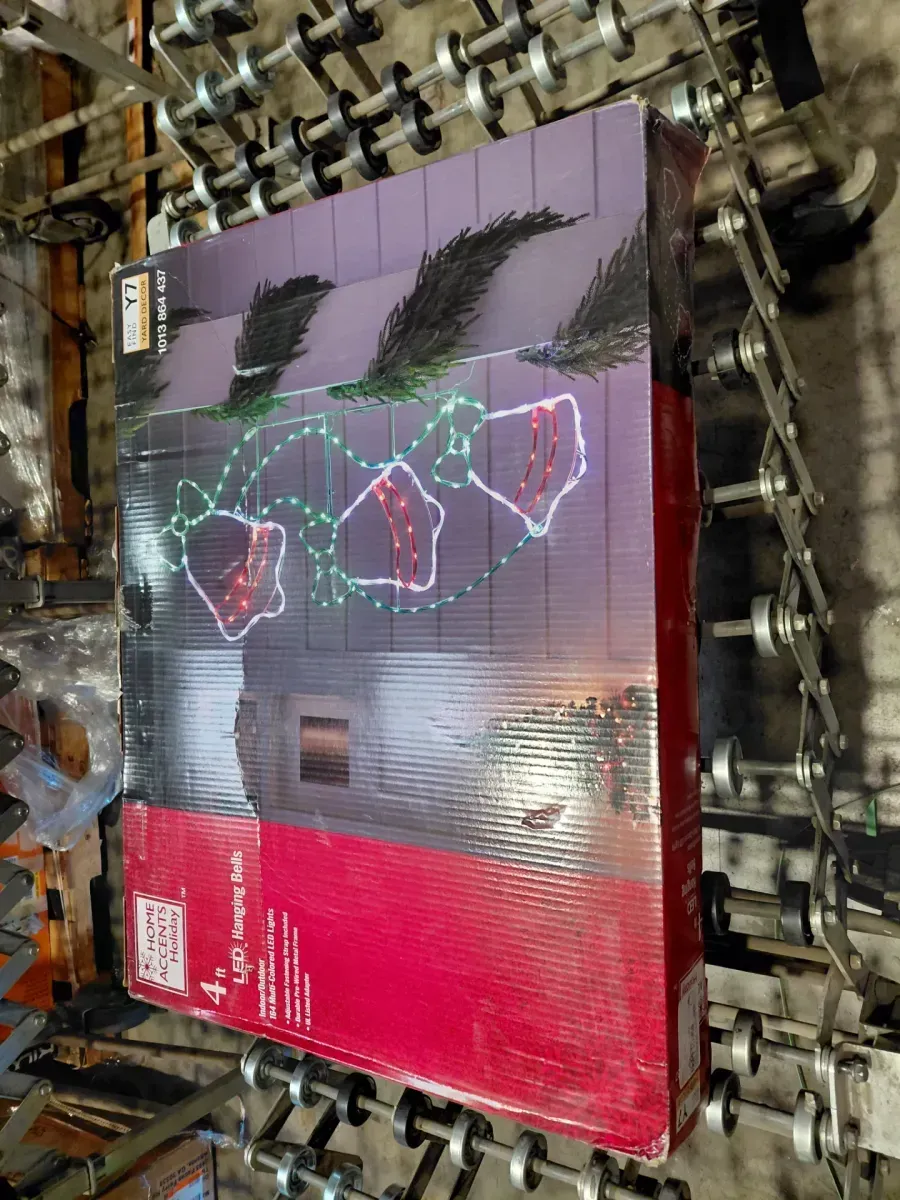 Home Accents Holiday 4 ft. 164-Light LED Hanging Bells Yard Sculpture - image 2