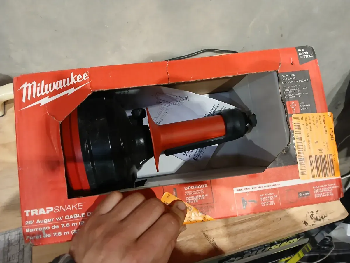 Milwaukee Trap Snake Auger Drain Cleaning Kit - image 4