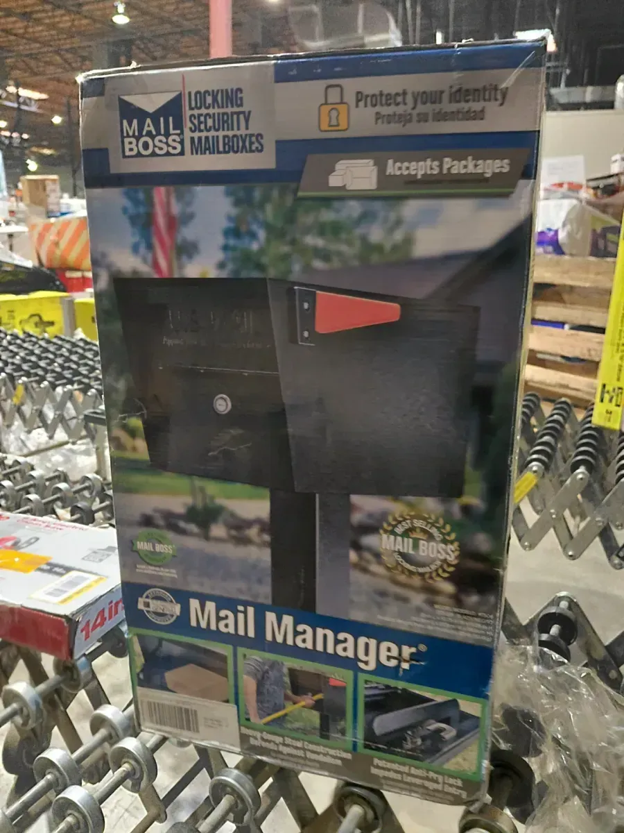 Mail Boss Mail Manager Locking Post-Mount Mailbox with High Security Reinforced Patented Locking System, Black - image 2