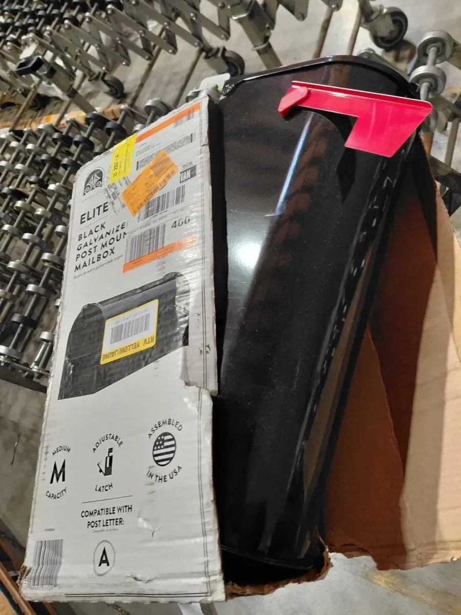 Architectural Mailboxes Elite Black, Medium, Steel, Post Mount Mailbox - image 2