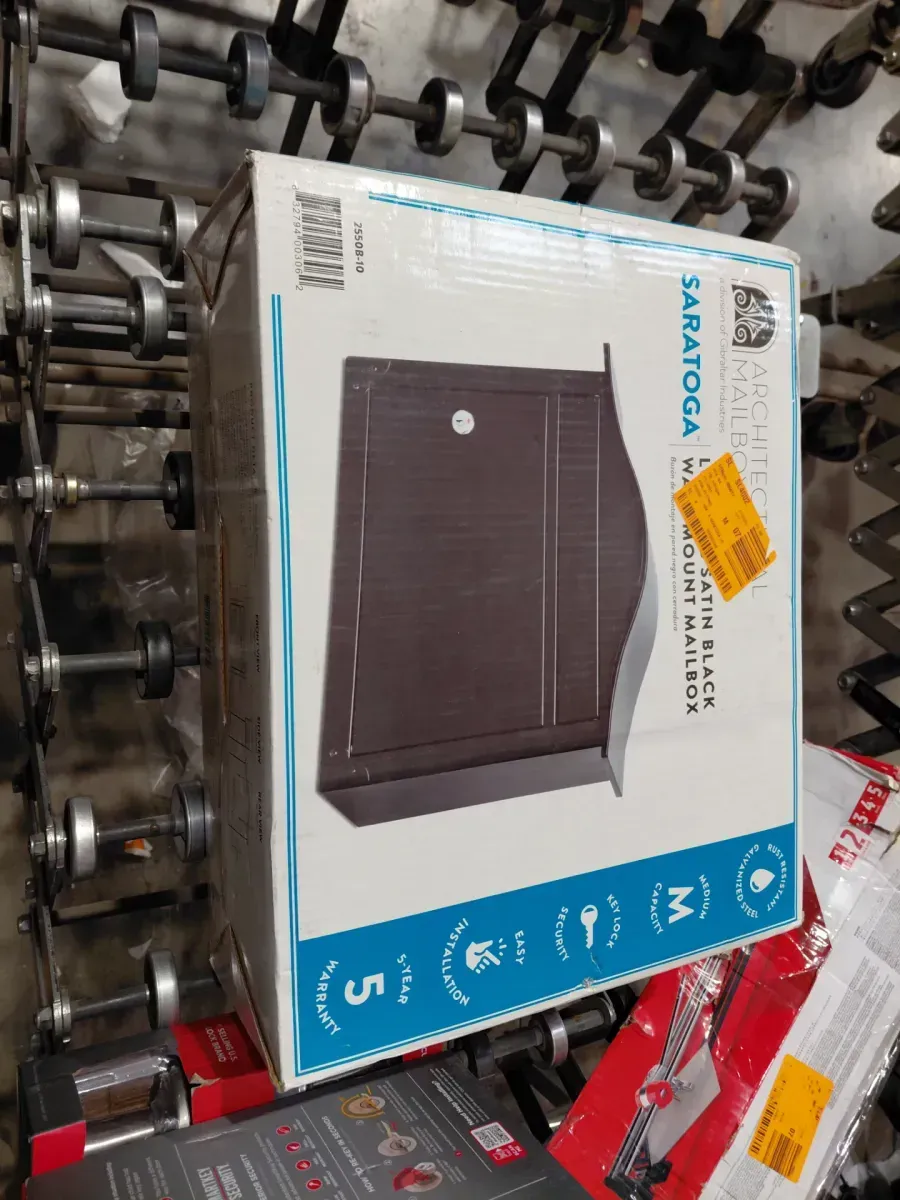 Architectural Mailboxes Saratoga Black, Medium, Steel, Locking Wall Mount Mailbox - image 3