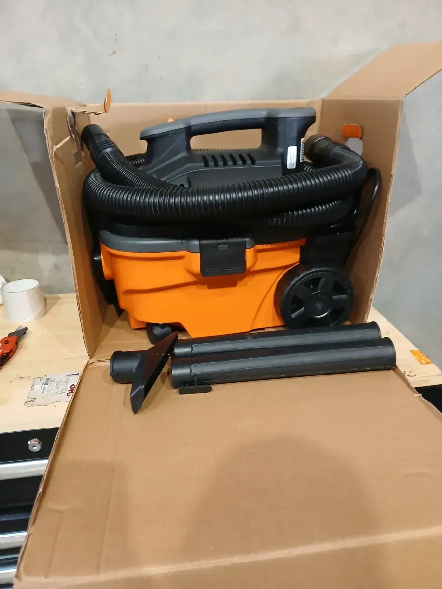 RIDGID 4 Gal. 5.0 Peak HP Portable Shop Vacuum Wet Dry Vac with Fine Dust Filter, Locking Hose and Attachments WD4070 - image 4