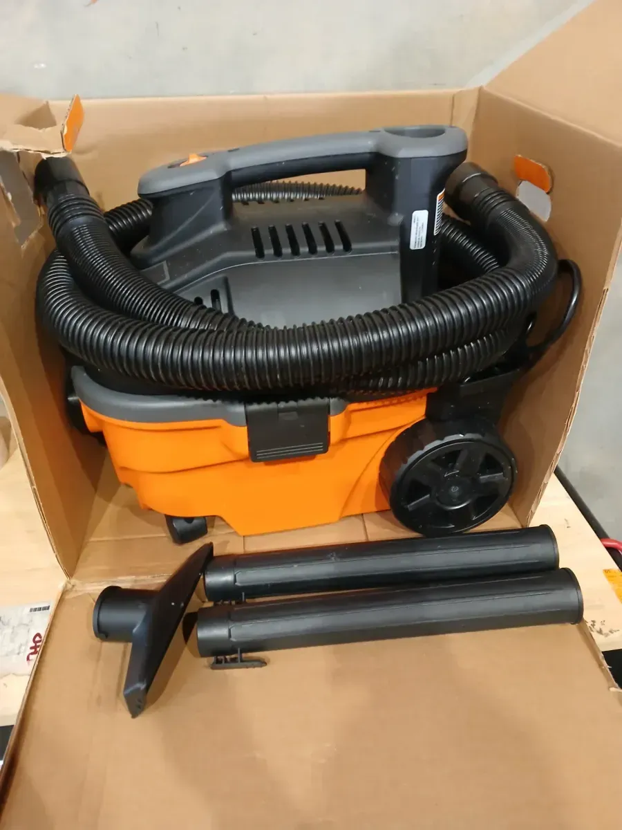 RIDGID 4 Gal. 5.0 Peak HP Portable Shop Vacuum Wet Dry Vac with Fine Dust Filter, Locking Hose and Attachments WD4070 - image 5