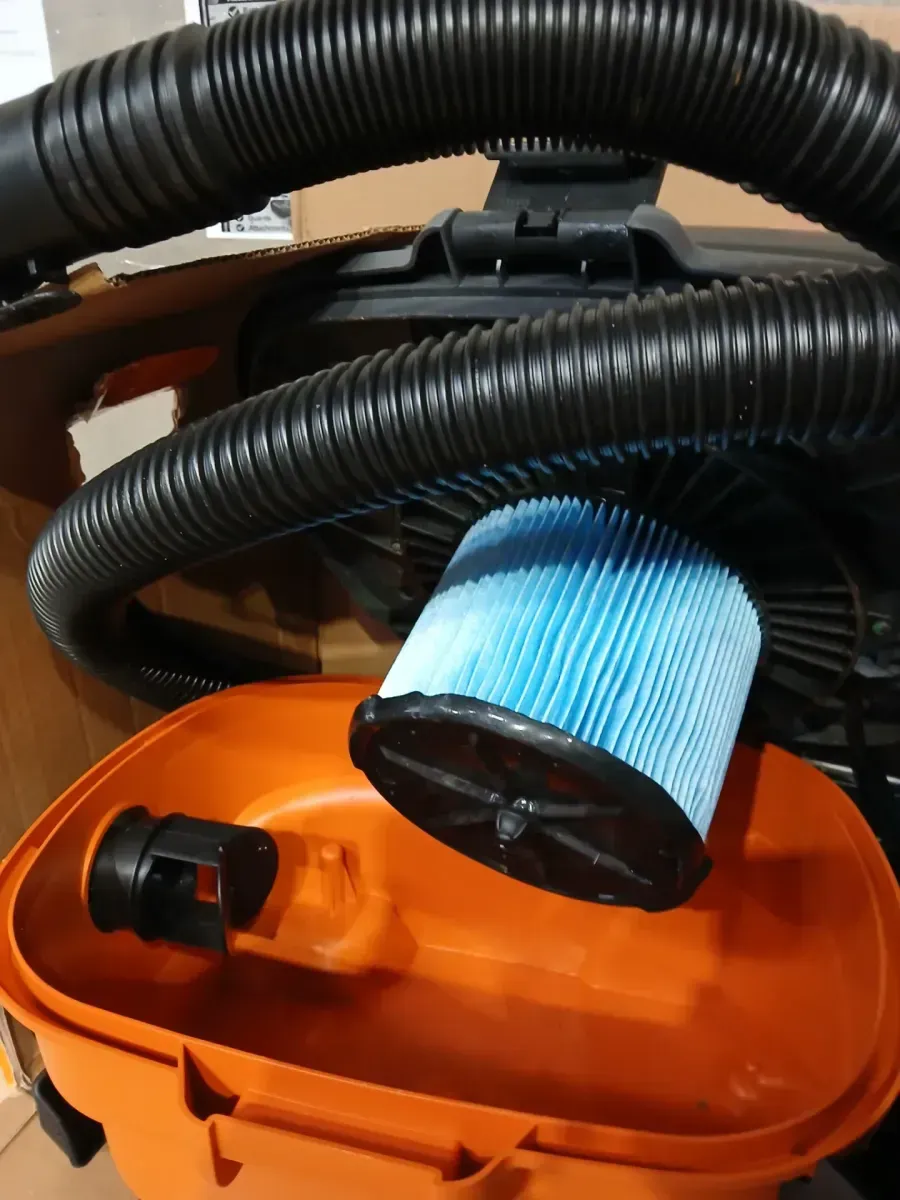 RIDGID 4 Gal. 5.0 Peak HP Portable Shop Vacuum Wet Dry Vac with Fine Dust Filter, Locking Hose and Attachments WD4070 - image 7