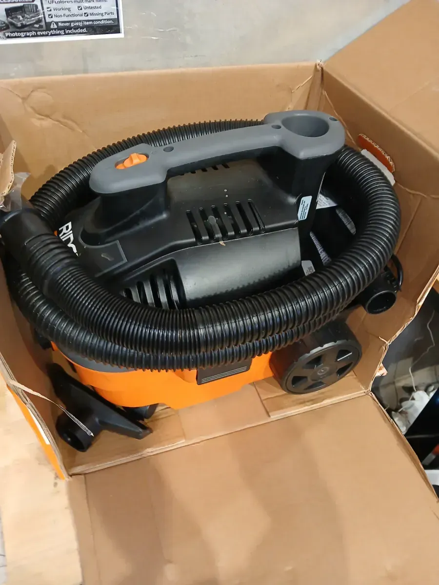 RIDGID 4 Gal. 5.0 Peak HP Portable Shop Vacuum Wet Dry Vac with Fine Dust Filter, Locking Hose and Attachments WD4070 - image 5