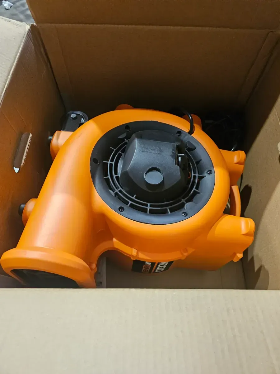 RIDGID 1625 CFM 3-Speed, Portable AM2560 Air Mover Blower Fan with Collapsible Handle, Rear Wheels, Water Damage Restoration - image 2
