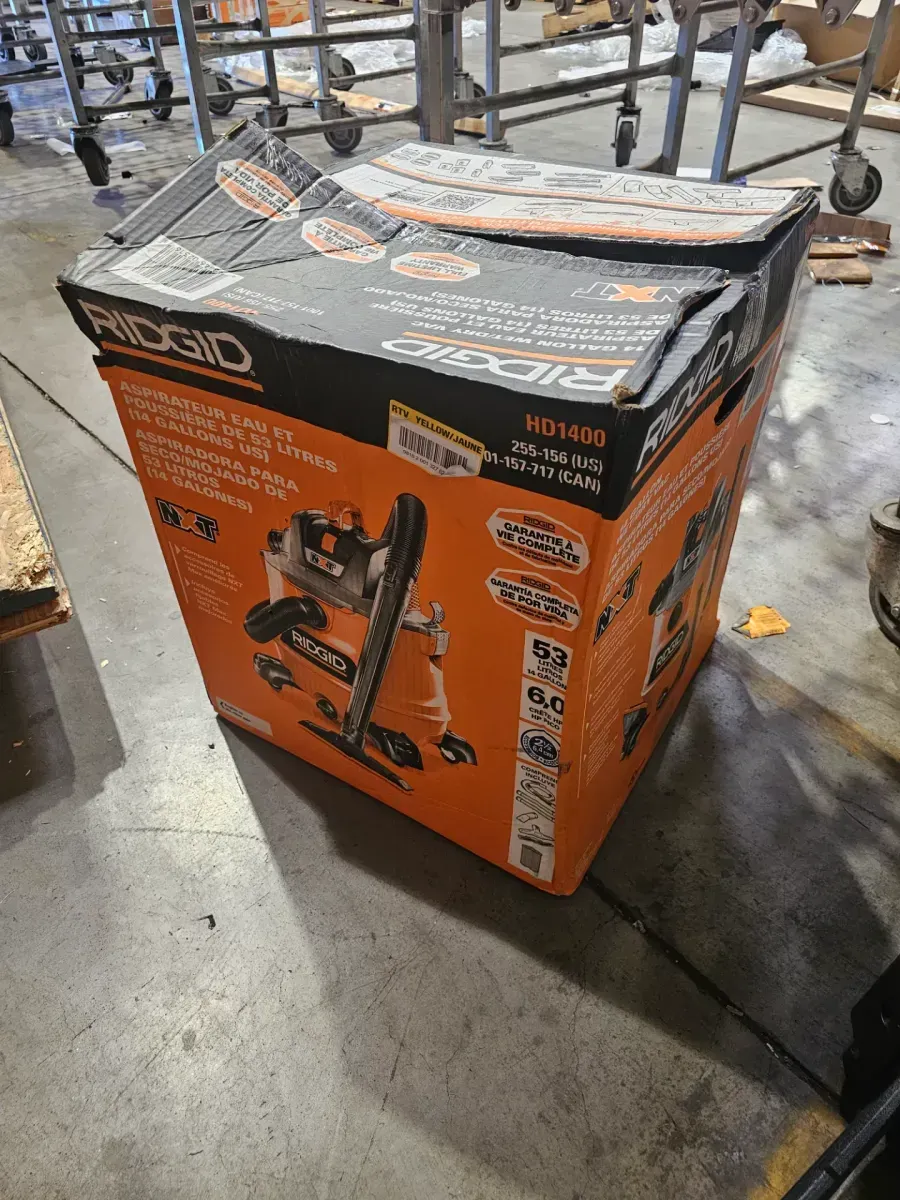 RIDGID 14 Gal. 6.0 Peak HP NXT Shop Vacuum Wet Dry Vac with Fine Dust Filter, Locking Hose, Wands and Attachments HD1400 - image 3