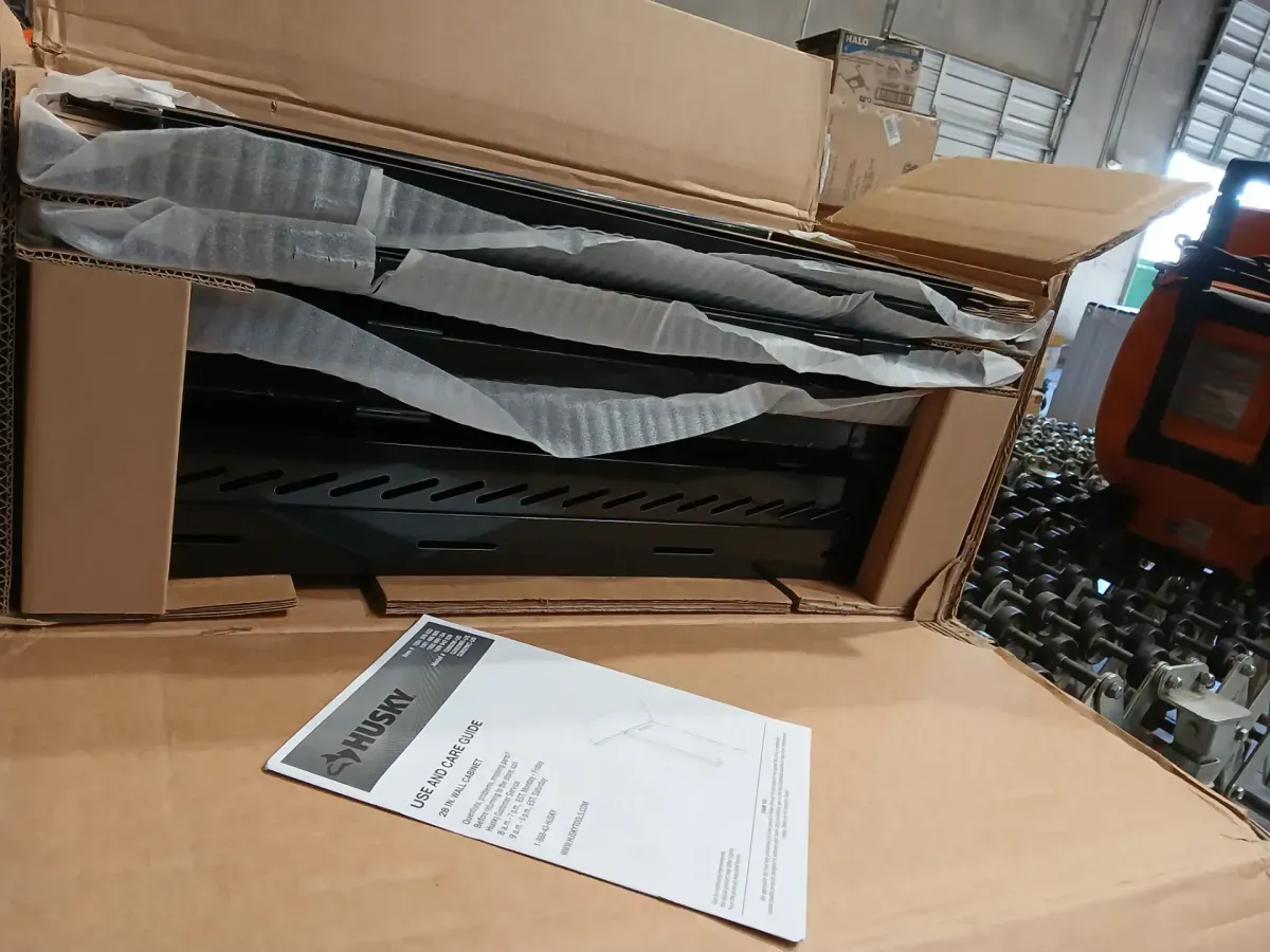 Husky Ready-to-Assemble 24-Gauge 1-Shelf Steel Wall Mounted Garage Cabinet in Black (28 in. W x 29.7 in. H x 12 in. D) - image 5