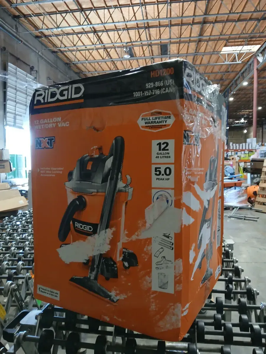 RIDGID 12 Gal. 5.0 Peak HP NXT Shop Vacuum Wet Dry Vac with General Debris Filter, Locking Hose and Attachments HD1200 - image 2
