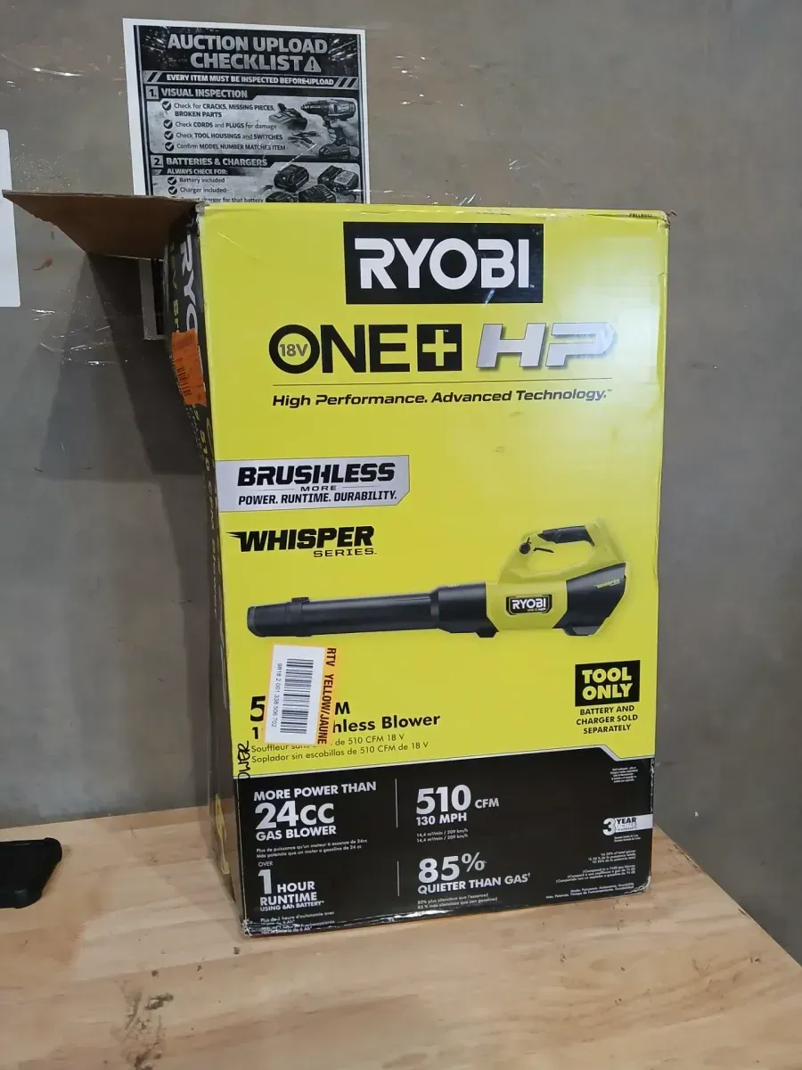 RYOBI ONE+ HP 18V Brushless Cordless 130 MPH 510 CFM Leaf Blower (Tool Only) - image 2