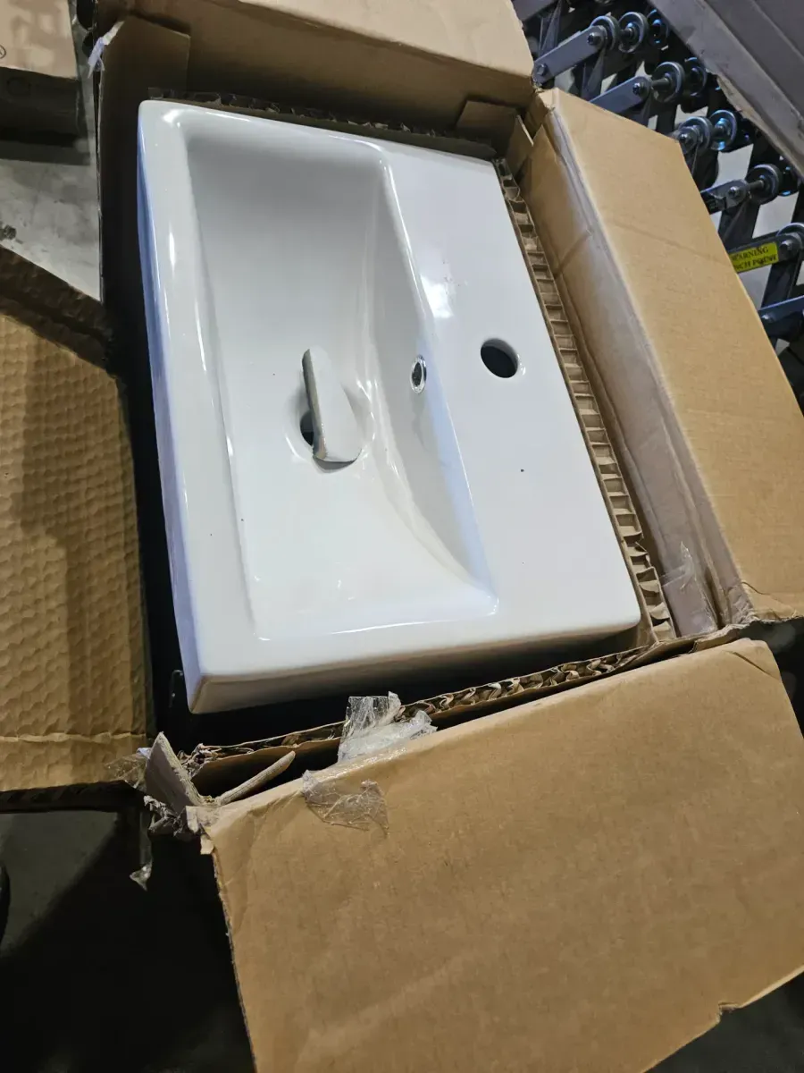 Home Decorators Collection Arvesen 18 in. Single Sink Compact Bath Vanity in Espresso with White Ceramic Top (Assembled) - image 4