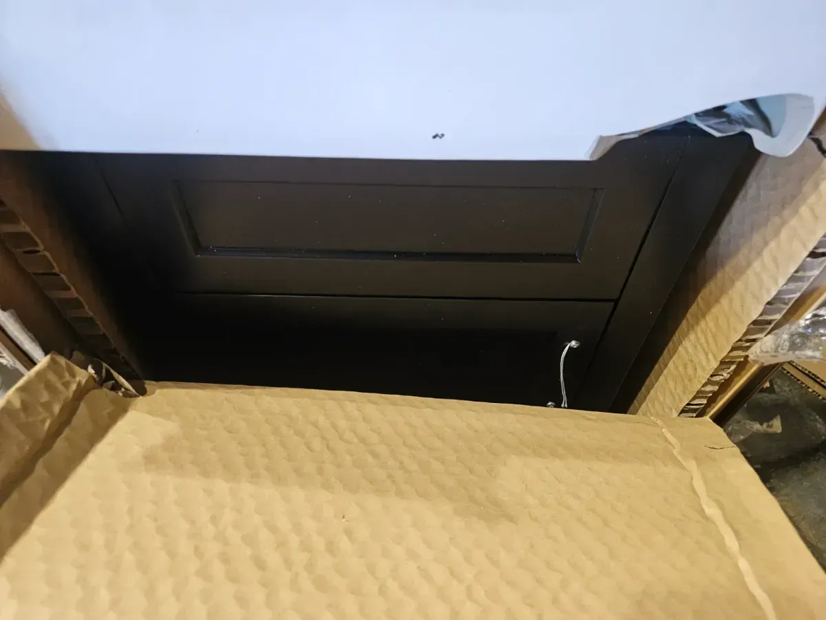 Home Decorators Collection Arvesen 18 in. Single Sink Compact Bath Vanity in Espresso with White Ceramic Top (Assembled) - image 3