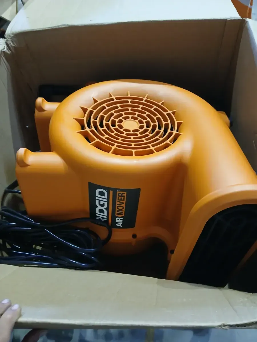 RIDGID 1625 CFM 3-Speed, Portable AM2560 Air Mover Blower Fan with Collapsible Handle, Rear Wheels, Water Damage Restoration - image 4