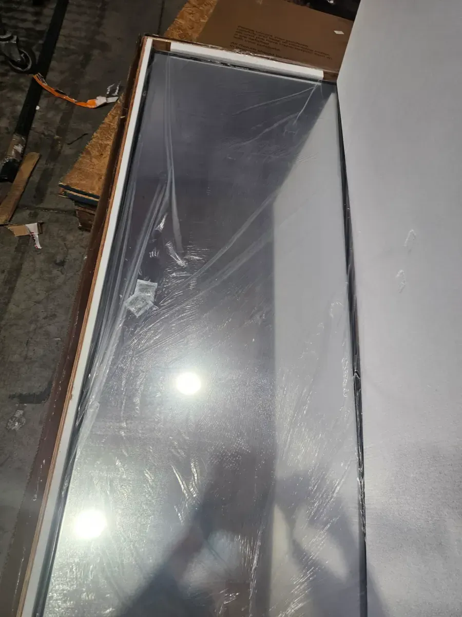 60 in. W x 30 in. H Rectangular Aluminum Alloy Framed and Tempered Glass Wall Bathroom Vanity Mirror in Matte White - image 4