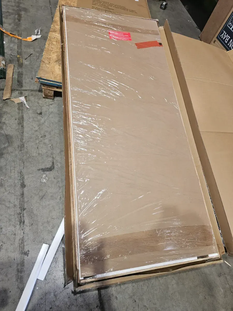 60 in. W x 30 in. H Rectangular Aluminum Alloy Framed and Tempered Glass Wall Bathroom Vanity Mirror in Matte White - image 5