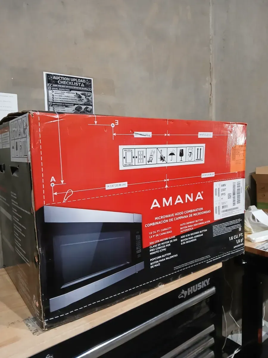 Amana 1.6 cu. ft. Stainless Steel Electric 1000-Watt Over the Range Microwave 300 Exhaust CFM with Add 0:30 Seconds - image 2