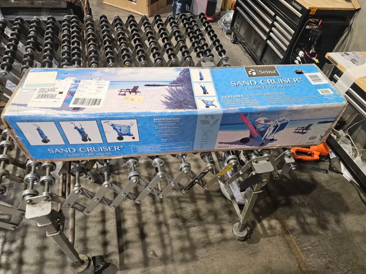 Portable Folding Camping Chair, Blue - image 2