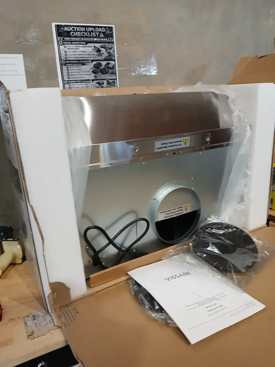 Vissani Sarela 30 in. W x 7 in. H 500CFM Convertible Under Cabinet Range Hood in Stainless Steel with LED Lights and Filter - image 3