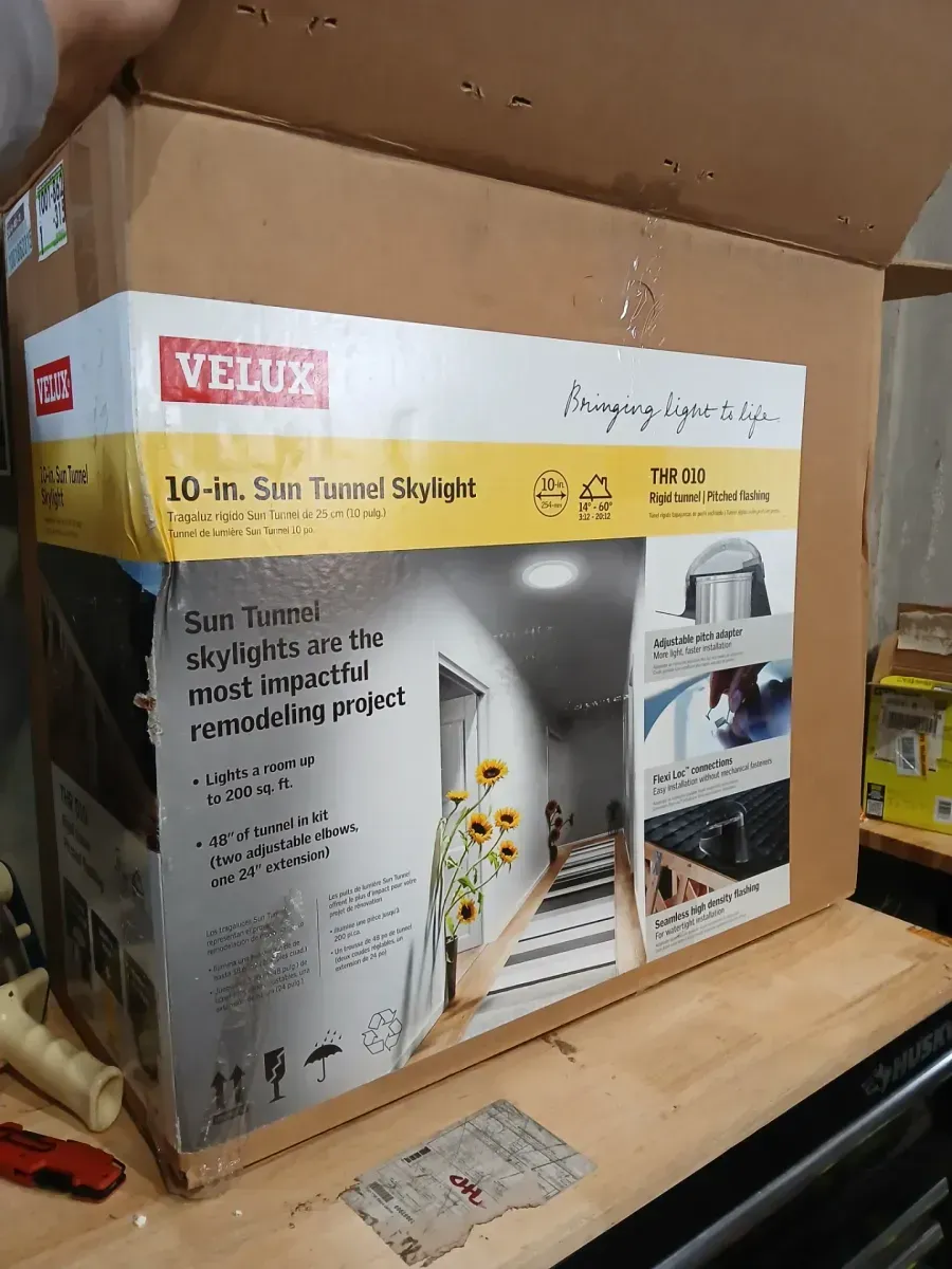 VELUX 10 in. Acrylic Dome Sun Tunnel Skylight with Rigid Tube and Pitched High Density Flashing - image 2