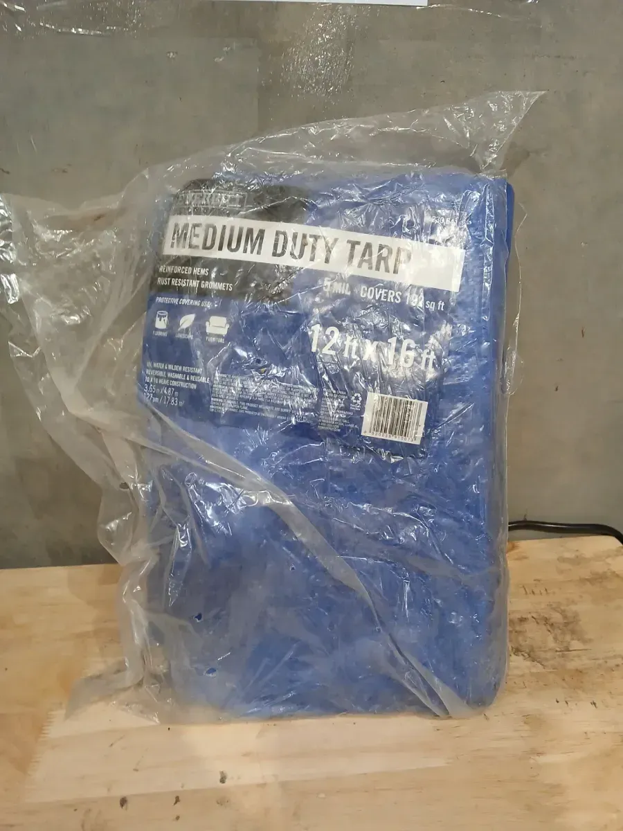 Everbilt 12 ft. x 16 ft. Blue Medium Duty Tarp - image 2