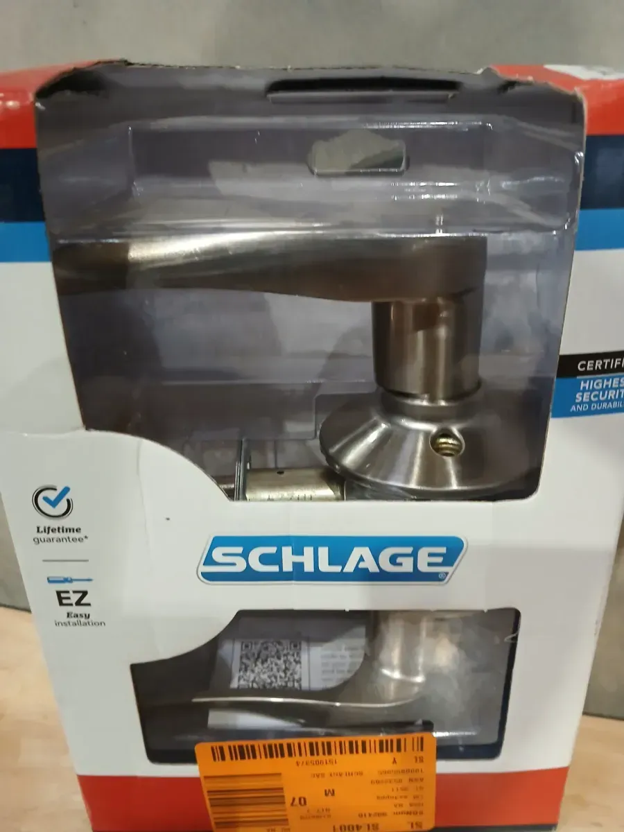 Schlage Sacramento Satin Nickel Keyed Entry Door Handle - image 3