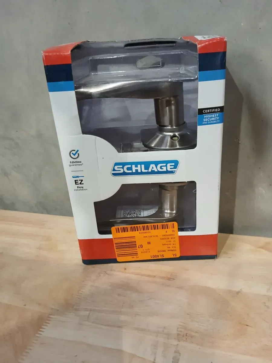 Schlage Sacramento Satin Nickel Keyed Entry Door Handle - image 2