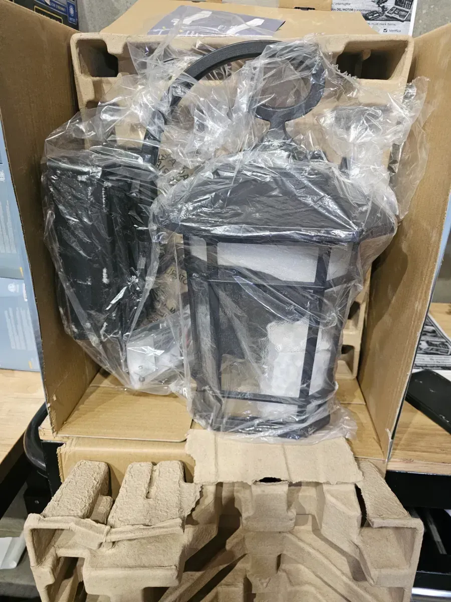 KODA Williams Black Outdoor LED Wall Lantern with Power Outlet - image 2