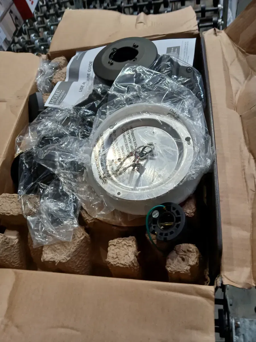 Home Decorators Collection Fawndale 46 in. Indoor Integrated LED Bronze Ceiling Fan with Light Kit, 5 Reversible Blades and Remote Control - image 2