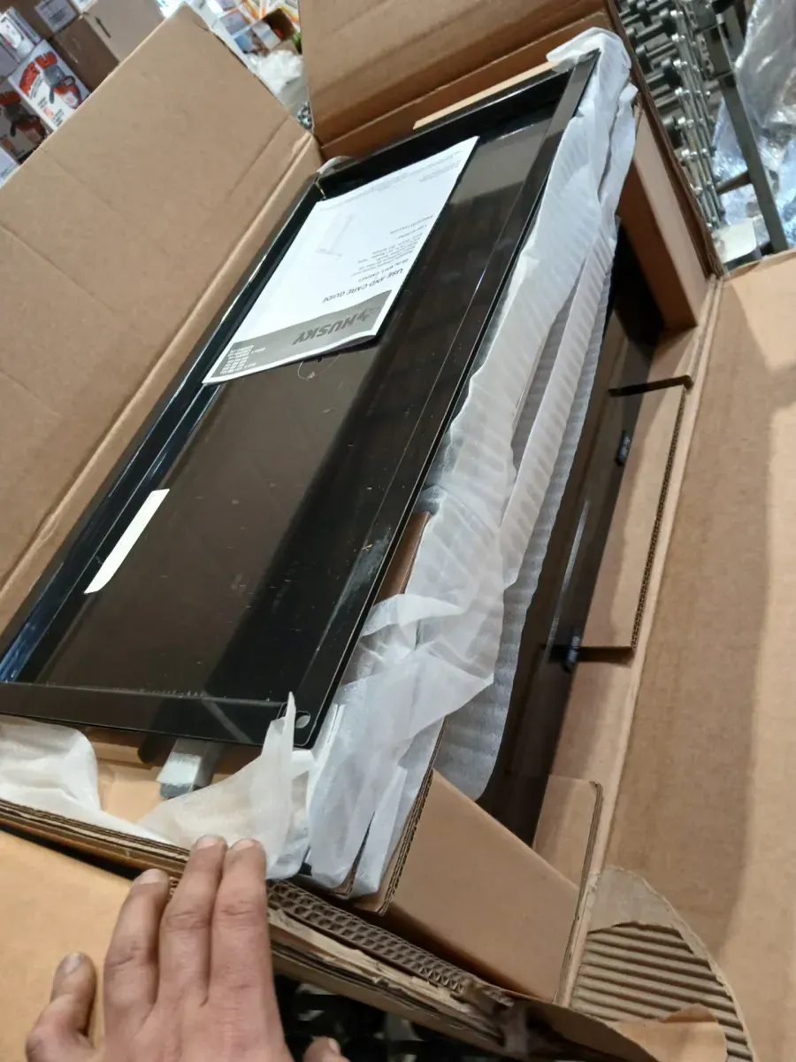 Husky Ready-to-Assemble 24-Gauge 1-Shelf Steel Wall Mounted Garage Cabinet in Black (28 in. W x 29.7 in. H x 12 in. D) - image 4