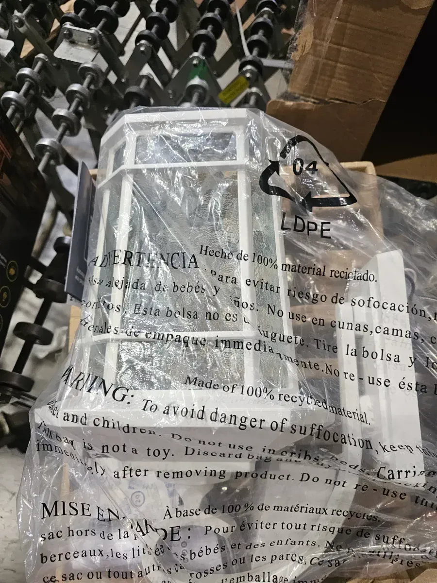 KODA Williams 15.5 in. 1-Light White LED Outdoor Wall Light Coach Sconce with Hammered Glass Dusk to Dawn (Bulb Included) - image 4