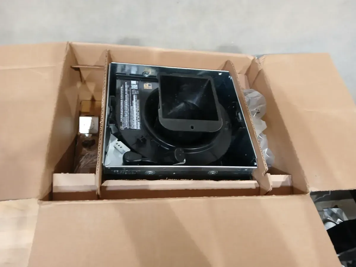 Broan-NuTone Roomside Series, Decorative, White Trim, 110 CFM, Roomside Ceiling Bathroom Exhaust Fan with LED Lighting, ENERGY STAR - image 3