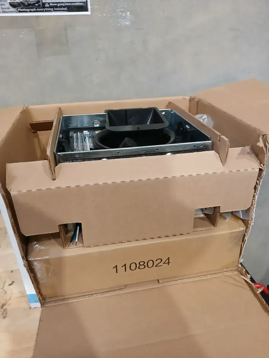 Broan-NuTone Roomside Series, Decorative, White Trim, 110 CFM, Roomside Ceiling Bathroom Exhaust Fan with LED Lighting, ENERGY STAR - image 4